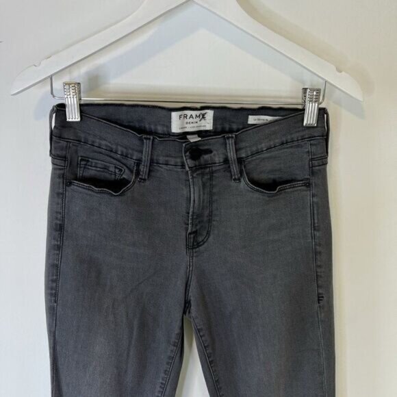 Frame Denim Le Skinny Jeanne Jeans in Greys Inn - Picture 3 of 5